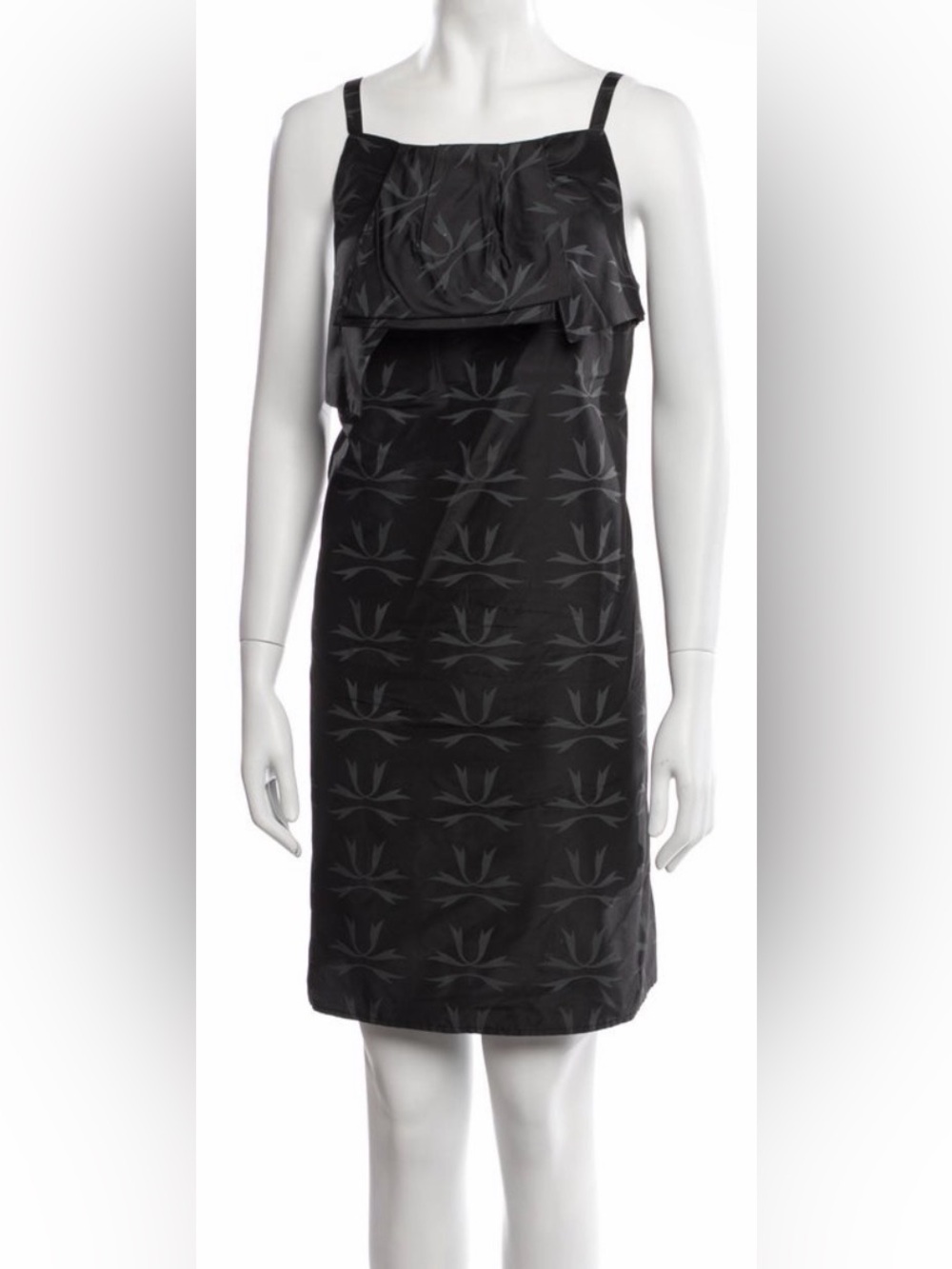 Rachel Comey Silk Black Layered Shift Dress